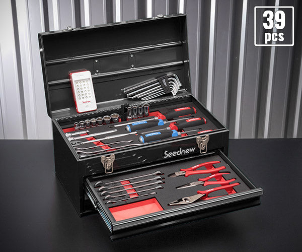 SEEDNEW シーズニュー 9.5sq. ツールセット 39点(ブラック) S-39313BL