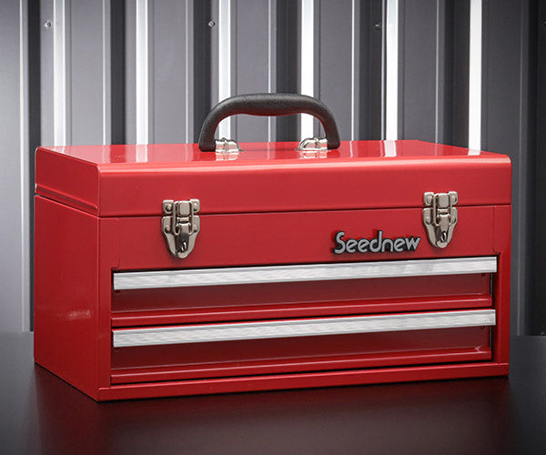 SEEDNEW シーズニュー 2段引出しツールケース(レッド) S-A302