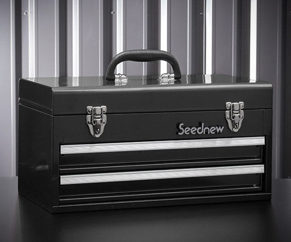 SEEDNEW シーズニュー 2段引出しツールケース(ブラック) S-A302BL