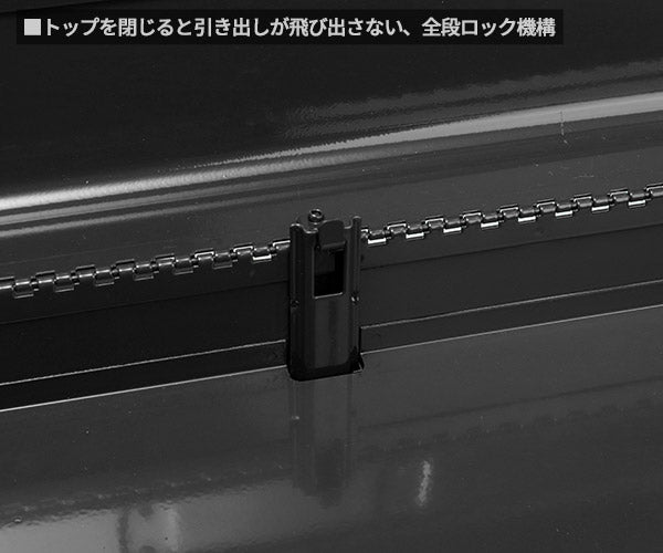 SEEDNEW シーズニュー 2段引出しツールケース(ブラック) S-A302BL