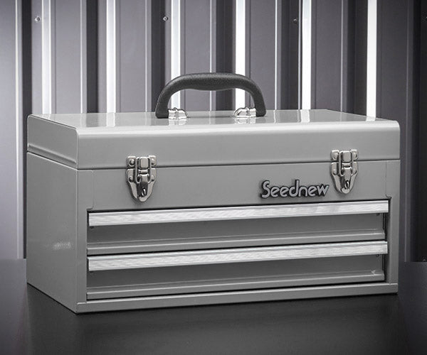 SEEDNEW シーズニュー 2段引出しツールケース(シルバー) S-A302SL