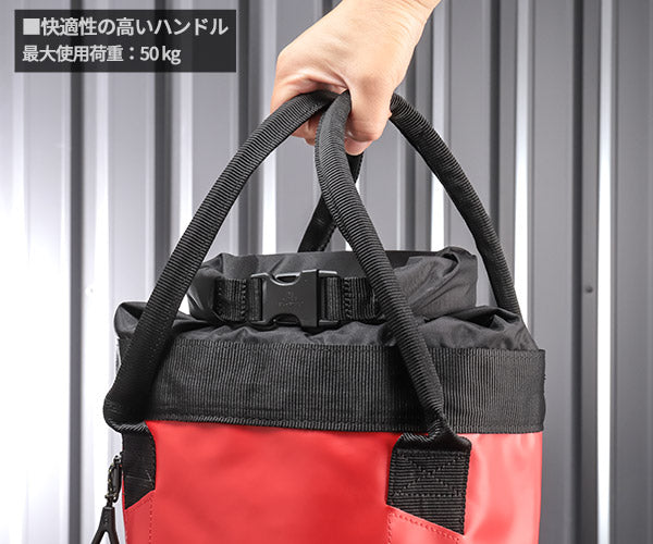 日本正規品 ペツル バケット 15 レッド 15L 自立型ロープバッグ 11mmロープ45m収納 50kg引き上げ対応 (S001BA00)(3342540837959) PETZL