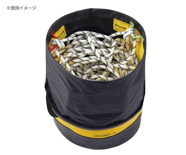 日本正規品 ペツル バックパック バケット 45 ブラック ロープバッグ 容量45L (S001CA02)(3342540839625) PETZL