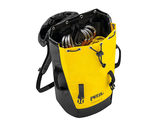 日本正規品 ペツル トランスポート 30 イエロー/ブラック 30L 自立型 高耐久バックパック 50kg引き上げ対応 TPU (S042AA00)(3342540844803) PETZL