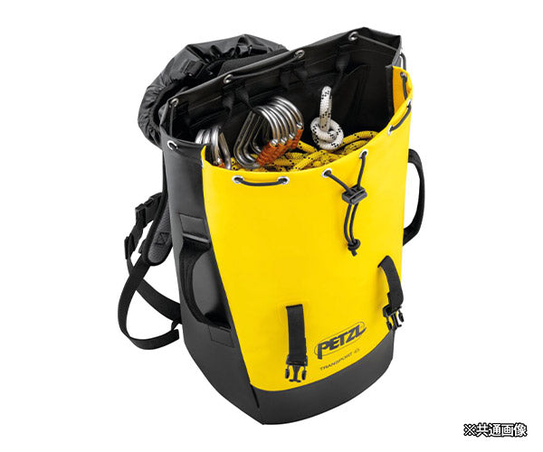 日本正規品 ペツル トランスポート 45 ブラック 45L 自立型 高耐久バックパック 50kg引き上げ対応 TPU (S042BA01)(3342540844896) PETZL