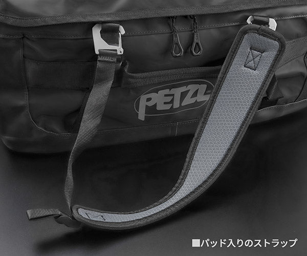日本正規品 ペツル ダッフル 65 ブラック 多機能ギアバッグ 容量65L (S045AA02)(3342540839342) PETZL