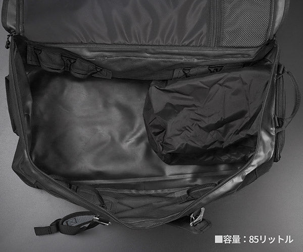 日本正規品 ペツル ダッフル 85 ブラック 多機能ギアバッグ 容量85L (S045AA03)(3342540839359) PETZL