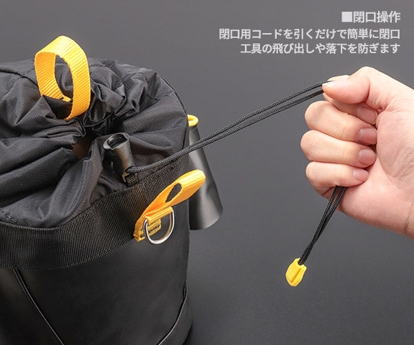 日本正規品 ペツル ツールバッグ 6 ハンマー収納対応 工具落下防止仕様 大容量タイプ (S047BA02)(3342540842533) PETZL