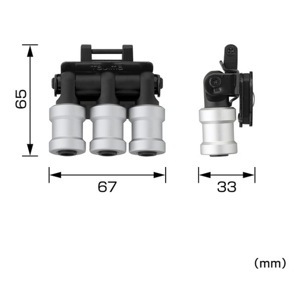 タジマ 工具ホルダーパーツ セフ工具ホルダー ビットホルダー 3連 (SFKHI-BH3)(4975364362117) TAJIMA TJMデザイン