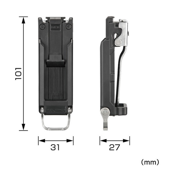タジマ セフポーチ ナイロン 腰1段 バッテリー用 (SFPCN-1SBT)(4975364269447) TAJIMA TJMデザイン