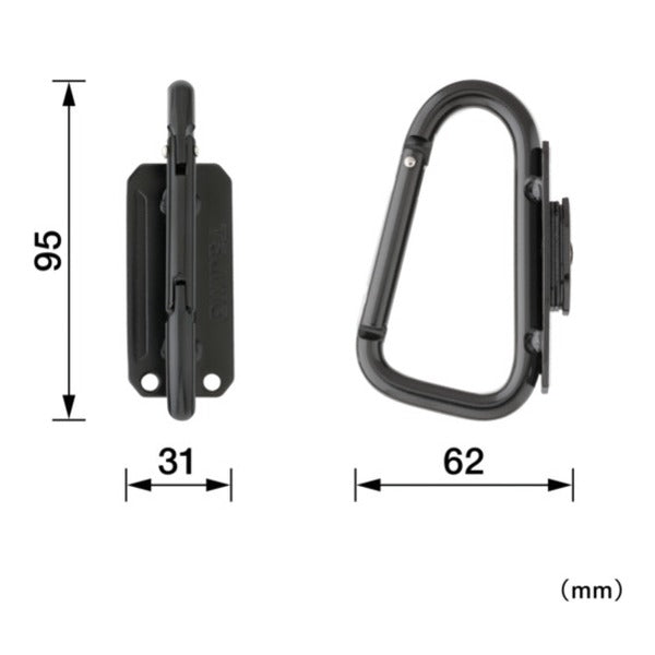 タジマ セフ工具ホルダースチール スリムカラビナ小 (SFSKHI-CS)(4975364268594) TAJIMA TJMデザイン