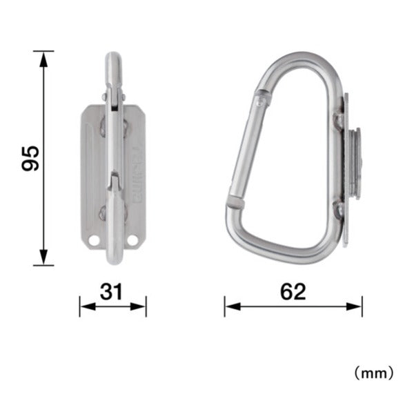 タジマ セフ工具ホルダーステン スリムカラビナ小 (SFSKHS-CS)(4975364268556) TAJIMA TJMデザイン