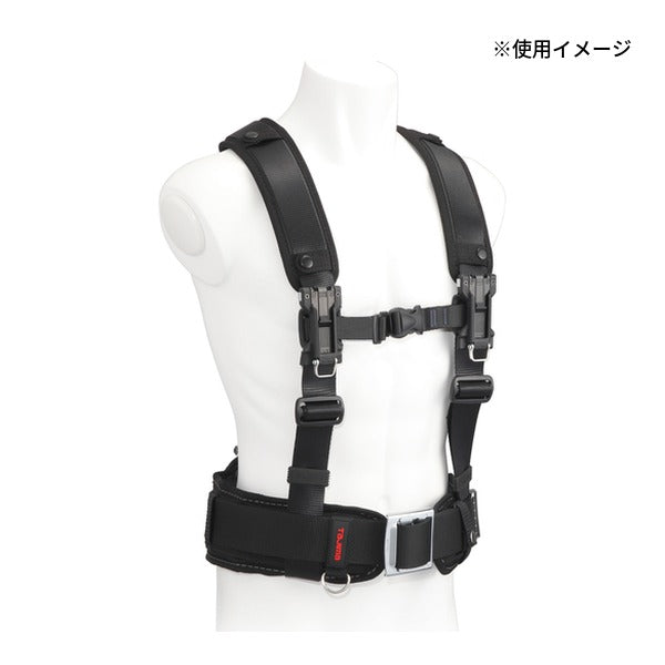 タジマ セフサスペンダーS フリーサイズ 黒 (SFSSF-BK)(4975364268914) TAJIMA TJMデザイン