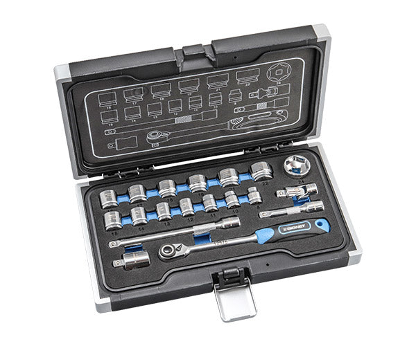 【7月の特価品】シグネット 3/8DR 19PC ショートソケットセット(6角) (12134)(4712818939446) SIGNET