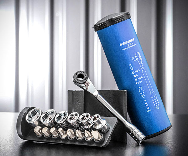 シグネット 15PC ミニラチェマルチソケット&ビットセット ブルー (22064)(4712818975628) SIGNET