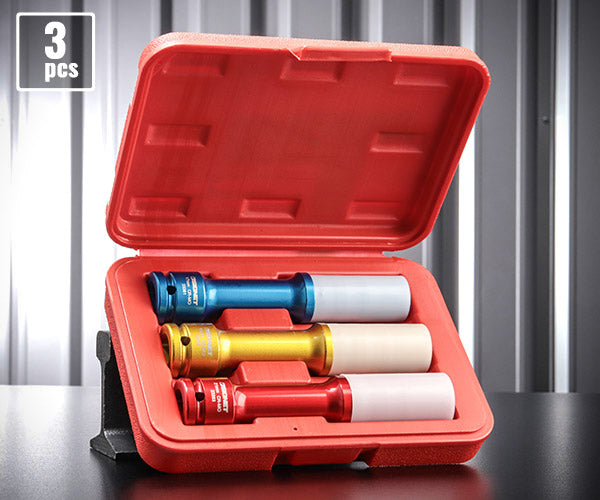 【ワケあり特価品】 (状態A) シグネット 1/2DR ホイルナット用インパクトソケットロング3本セット (23392)(4712818973273) SIGNET