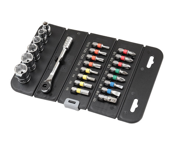【ワケあり特価品】 (状態A) シグネット ロールチョイス 23PC 1/4SQソケット&ビットセット (27002)(4712818953688) SIGNET