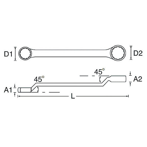 シグネット 23X26 45゚メガネレンチ (33257)(4712818993172) SIGNET
