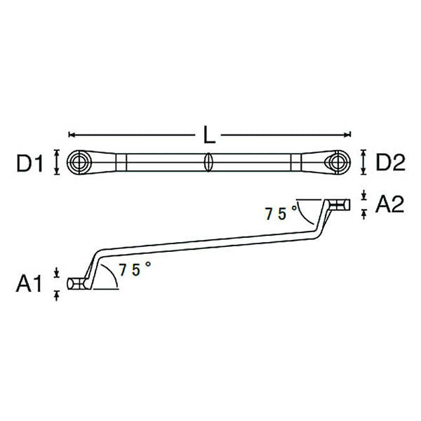 シグネット 75°メガネSIGNETレンチ 17x19mm (33667)(4712818996531) SIGNET