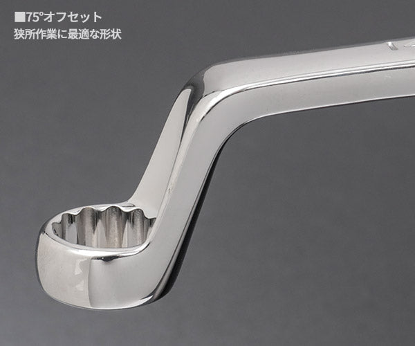 シグネット 6PC 75°メガネレンチセット ホルダー付 6本セット (33677)(4712818998672) 8~19mm クロームバナジウム鋼 SIGNET