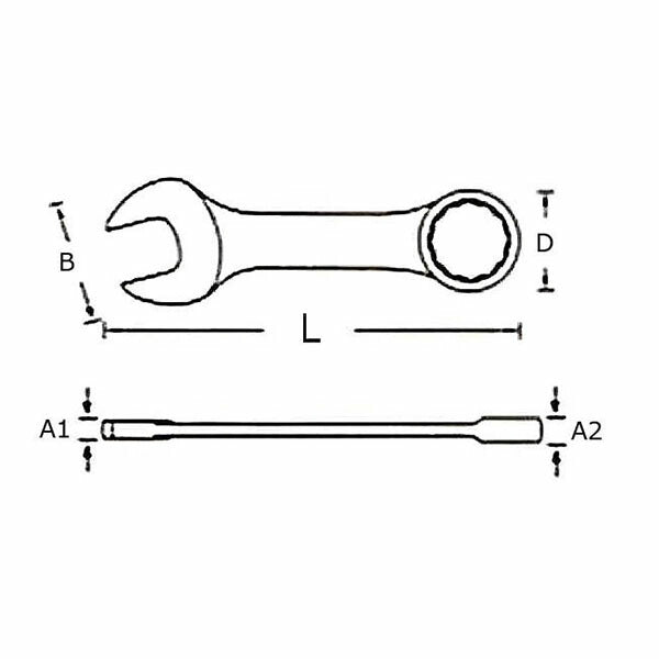 シグネット 12mm スタビーSIGNETレンチ (34233)(4712818994568) SIGNET