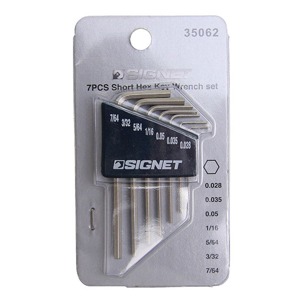 シグネット 六角棒レンチ7本セット (0.028-7/64) (35062)(4712818923070) SIGNET