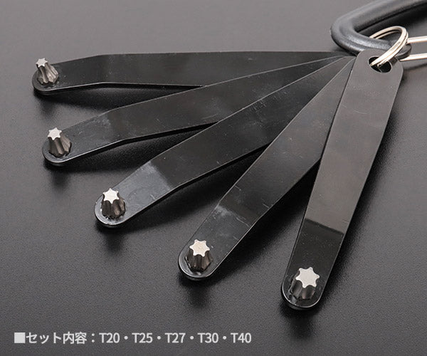 シグネット 5PCS薄型オフセットレンチ スペーステン ヘックスローブ (35082)(4712818998450) SIGNET