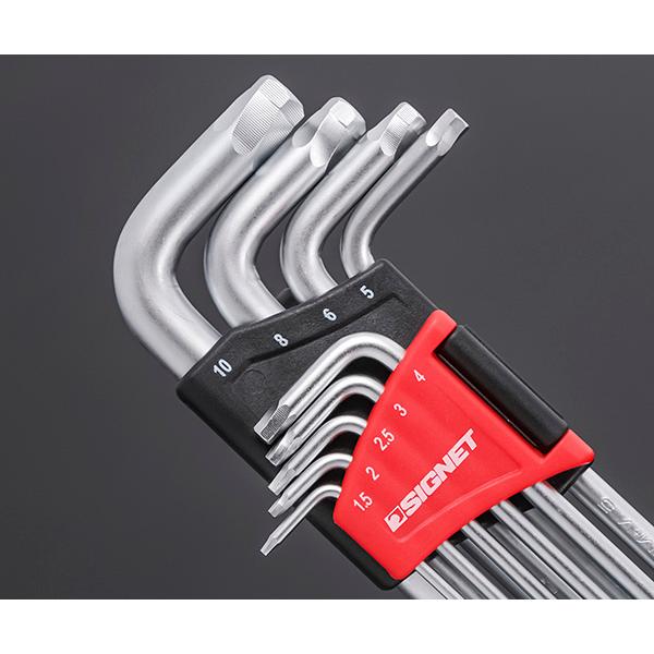 【ワケあり特価品】 (状態A) シグネット 9PC ツイストロングボールヘックスレンチセット (35239)(4712818997170) SIGNET