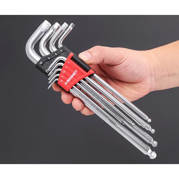【ワケあり特価品】 (状態A) シグネット 9PC ツイストロングボールヘックスレンチセット (35239)(4712818997170) SIGNET