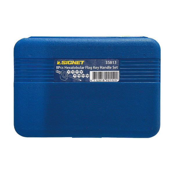 【11月の特価品】シグネット 8PCS フラッグ型 ヘクスローブレンチセット (35813)(4712818921120) SIGNET