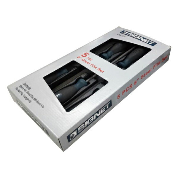 シグネット 5PC 鉄工ヤスリセット(鉄用) 200mm (46170)(4712818940114) SIGNET