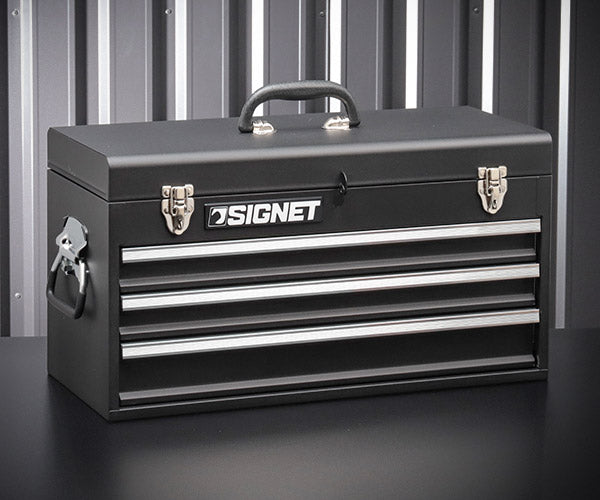 【限定特価】シグネット 3段ツールボックス マットブラック トレイ無 (54380)(4712818648300) SIGNET