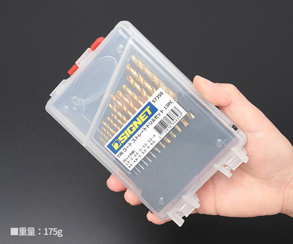 シグネット TiNコート ストレートドリルセット 13PC (57350)(4712818648393) SIGNET