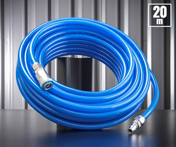 シグネット クイックカプラー付エアホース 8.0mmX20m ブルー (65454)(4712818963748) SIGNET