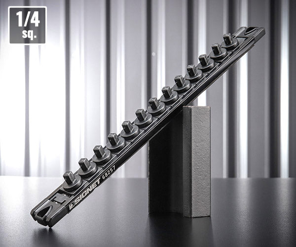 シグネット スピンロックソケットレール 1/4SQ 13PC ブラック (68257)(4712818963434) SIGNET