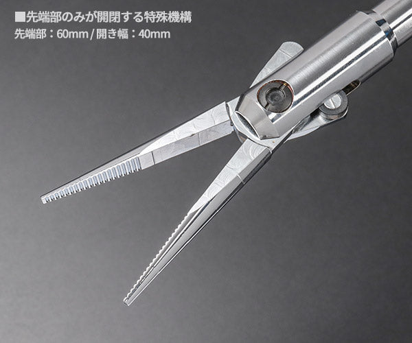 シグネット ストロングノーズプライヤー 350mm 先端のみ開閉 特殊機構 ロングリーチ (90224)(4545301117225) SIGNET