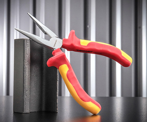 シグネット 絶縁ロングノーズプライヤー 160mm (E10416)(4545301066615) SIGNET