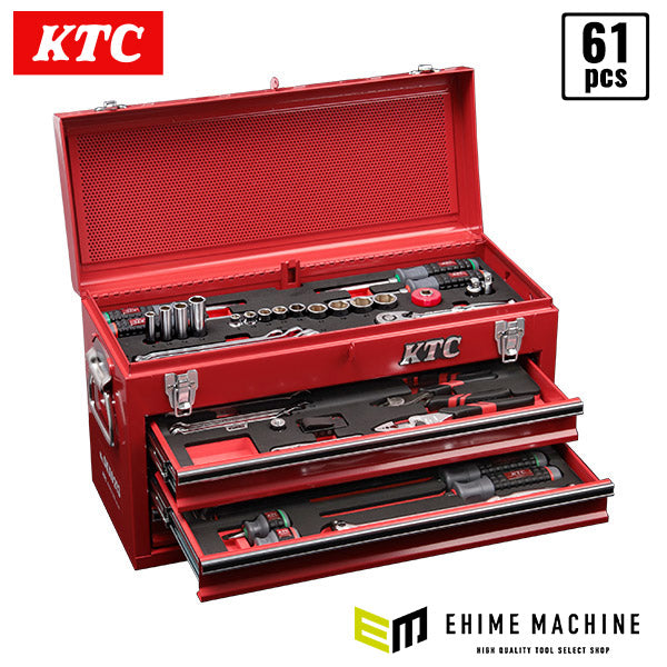 KTC 65点工具セット レッド オリジナルセット sk3660gxem【エヒメマシン】