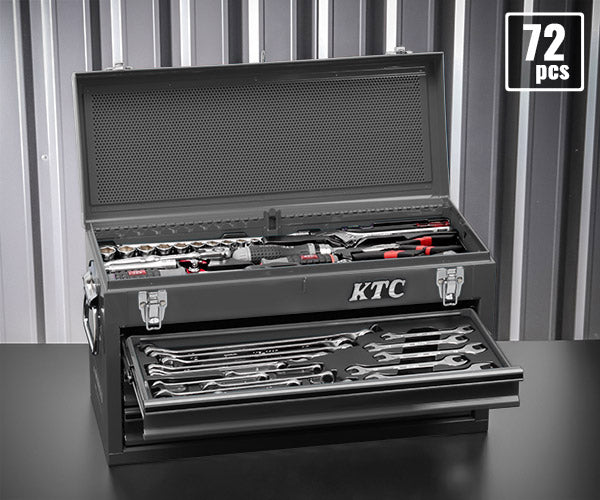 KTC (SK37220XMGYEM) 9.5sq. 72点 工具セット マットグレー チェスト付