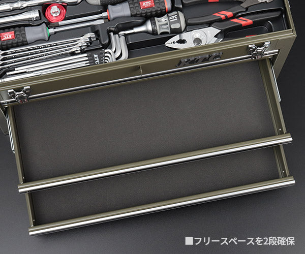 KTC SK37220XODEM 9.5sq. 72点工具セット オリーブドラブ オリジナルツールセット SKX0213ODEM 採用モデル エヒメマシンオリジナル商品