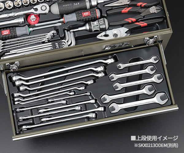 KTC 9.5sq. 工具72点セット 樹脂成型トレイ付 ケース無し (SK37220XT) エヒメマシンオリジナル ツールセット
