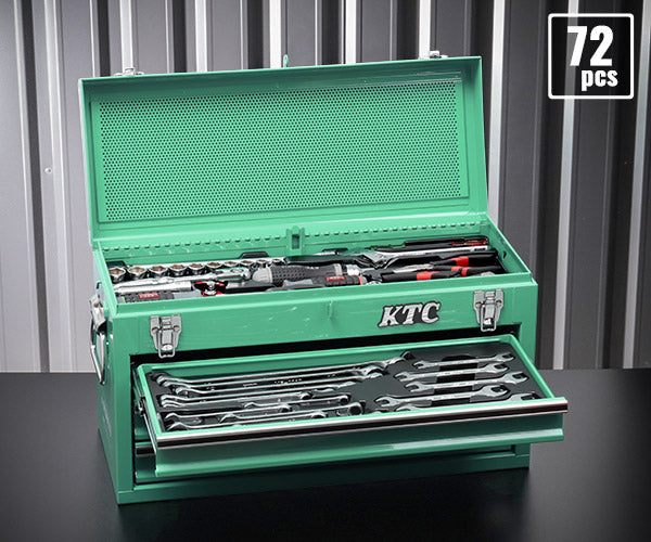 KTC SK37220XTGEM 9.5sq. 72点工具セット ターコイズグリーン オリジナルツールセット SKX0213TGEM BR390 採用 ツールセット エヒメマシンオリジナル商品