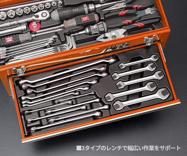 KTC 9.5sq. 78点工具セット オレンジ SK37820XCREM SKX0213CR 採用モデル エヒメマシンオリジナル ツールセット 京都機械工具