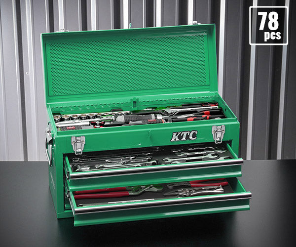 KTC 9.5sq. 78点工具セット マラカイトグリーン SK37820XMLGREM SKX0213MLGR 採用モデル エヒメマシンオリジナル ツールセット 京都機械工具