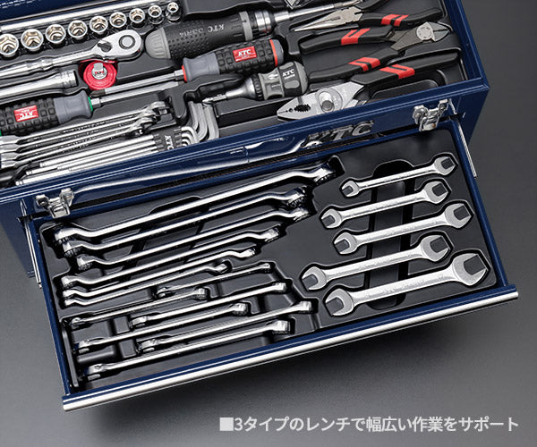 KTC 9.5sq. 78点工具セット ネイビー SK37820XNVEM SKX0213NV 採用モデル エヒメマシンオリジナル ツールセット 京都機械工具