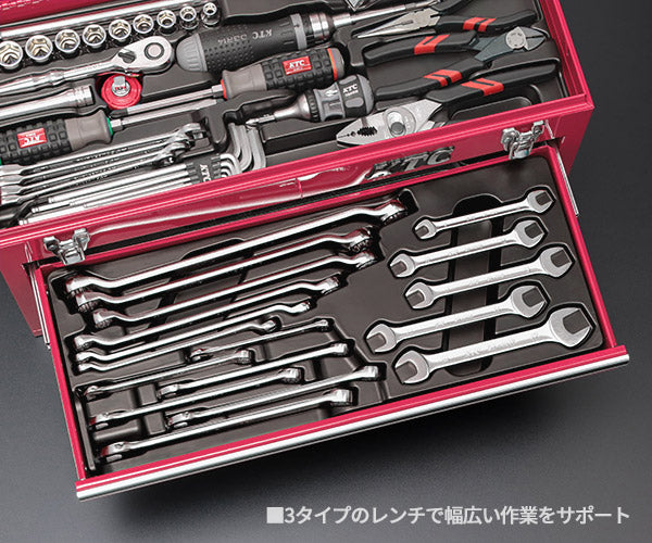 KTC 9.5sq. 78点工具セット シラーズレッド SK37820XSYREM SKX0213SYR 採用モデル エヒメマシンオリジナル ツールセット 京都機械工具