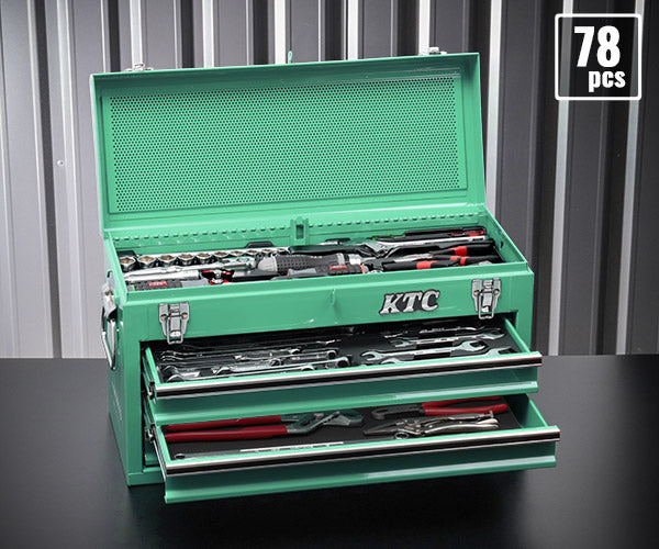 KTC SK37820XTGEM 9.5sq. 78点工具セット ターコイズグリーン オリジナルツールセット SKX0213TGEM BR390 採用 ツールセット エヒメマシンオリジナル商品