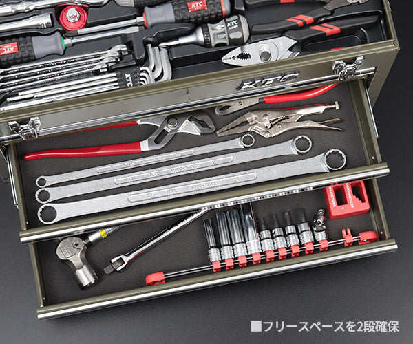 KTC SK39120XODEM 9.5sq. 91点工具セット オリーブドラブ SKX0213ODEM BR390 採用 工具 京都機械工具 エヒメマシンオリジナル商品