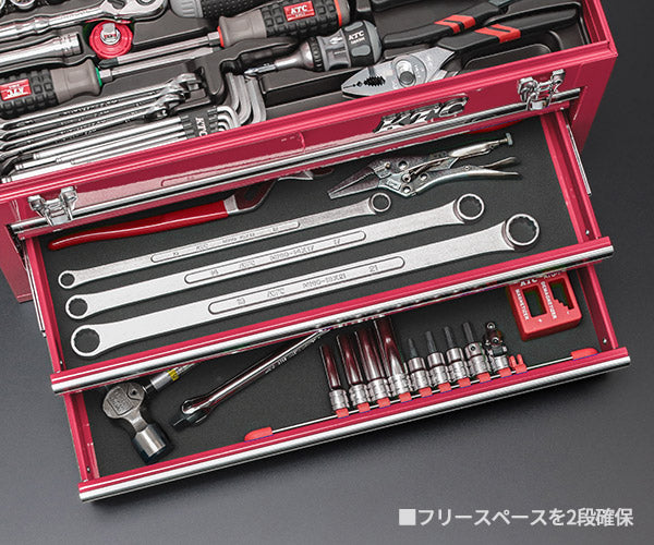 KTC 9.5sq. 91点工具セット シラーズレッド SK39120XSYREM SKX0213SYR 採用モデル エヒメマシンオリジナル ツールセット 京都機械工具