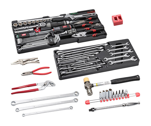 KTC 9.5sq. 工具91点セット 樹脂成型トレイ付 ケース無し (SK39120XT) エヒメマシンオリジナル ツールセット